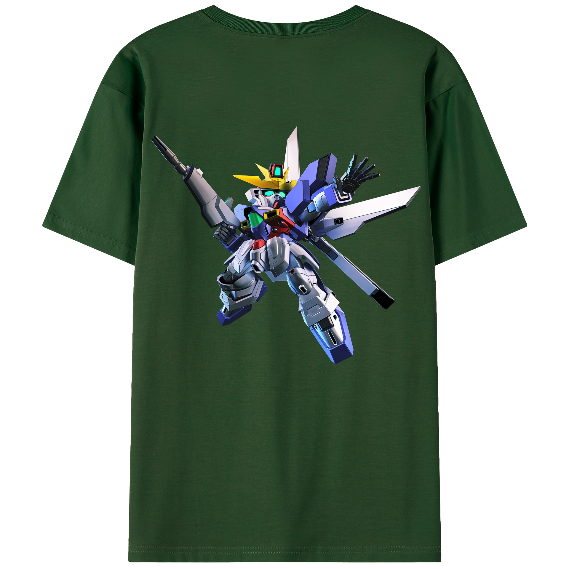 （画像用） 機動戦士ガンダム Mobile Suit Gundam 綿100％半袖Tシャツ（背面プリント）